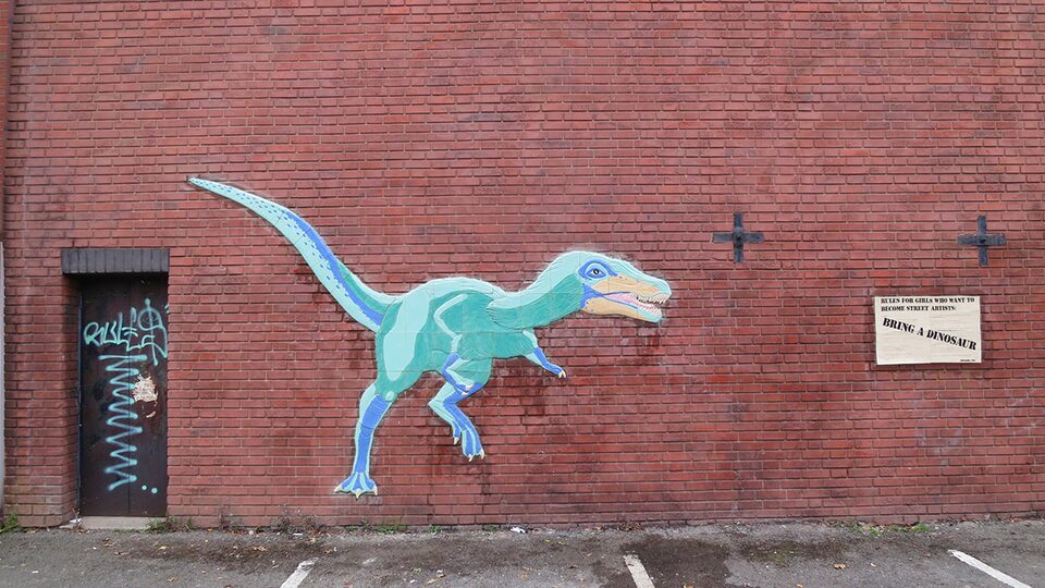 BRING A DINOSAUR, Rules for girls who want to become Street Artists: