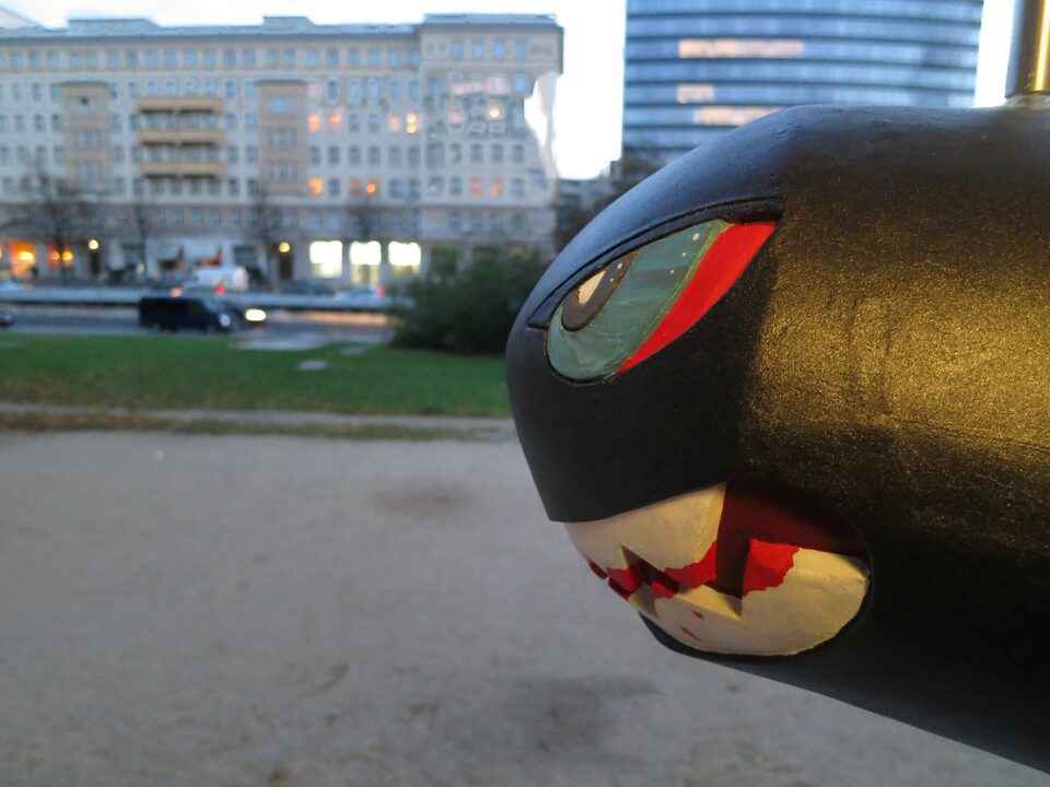 Bullet Bill painted by bXb, Computerspielemuseum, Berlin, Germany