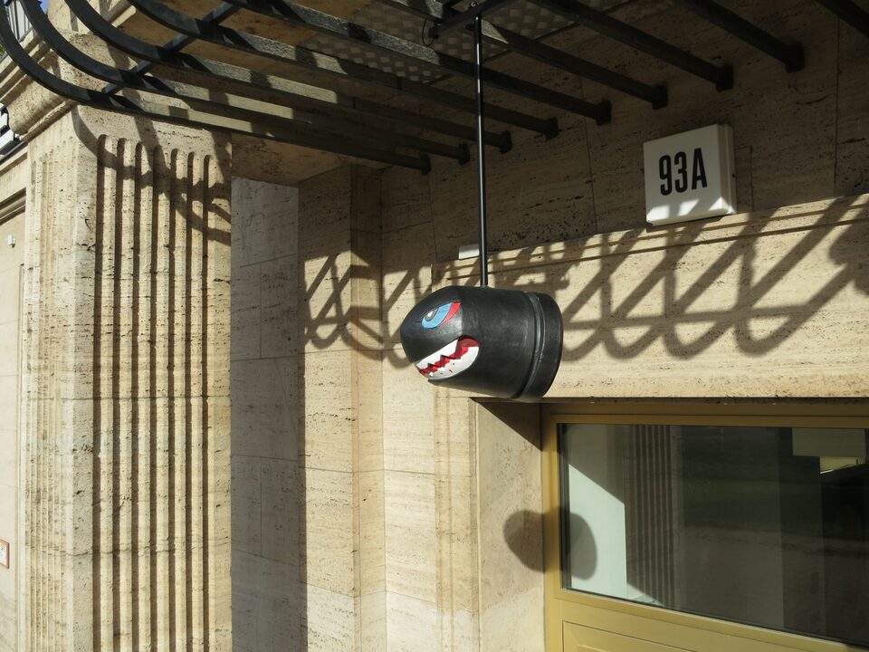 Bullet Bill painted by bXb, Computerspielemuseum, Berlin, Germany