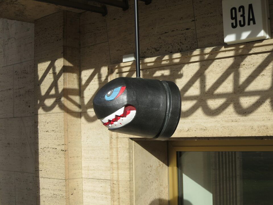 Bullet Bill painted by bXb, Computerspielemuseum, Berlin, Germany