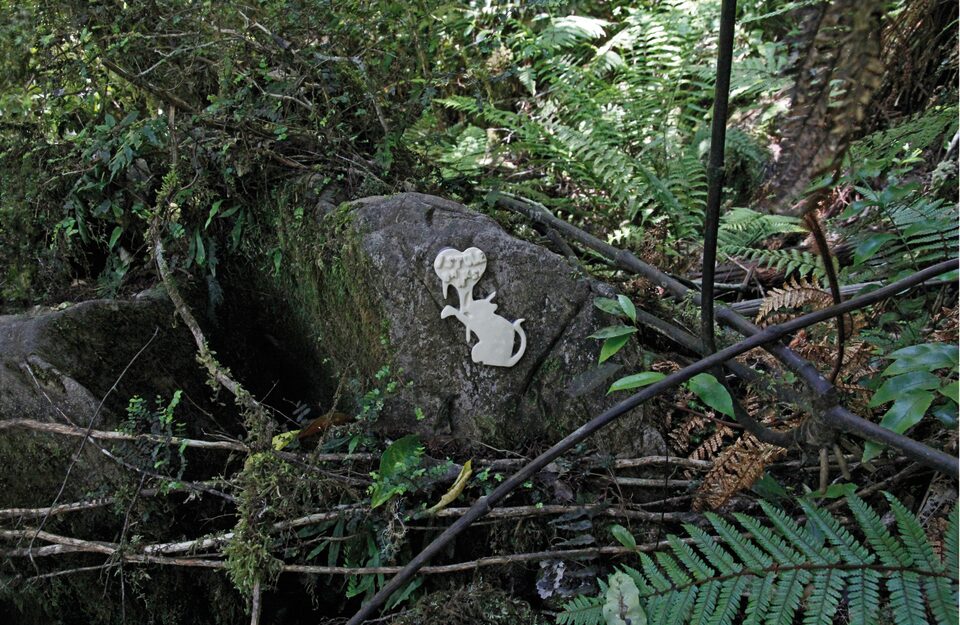 I stole Banksy No 35, Riwaka river, New Zealand