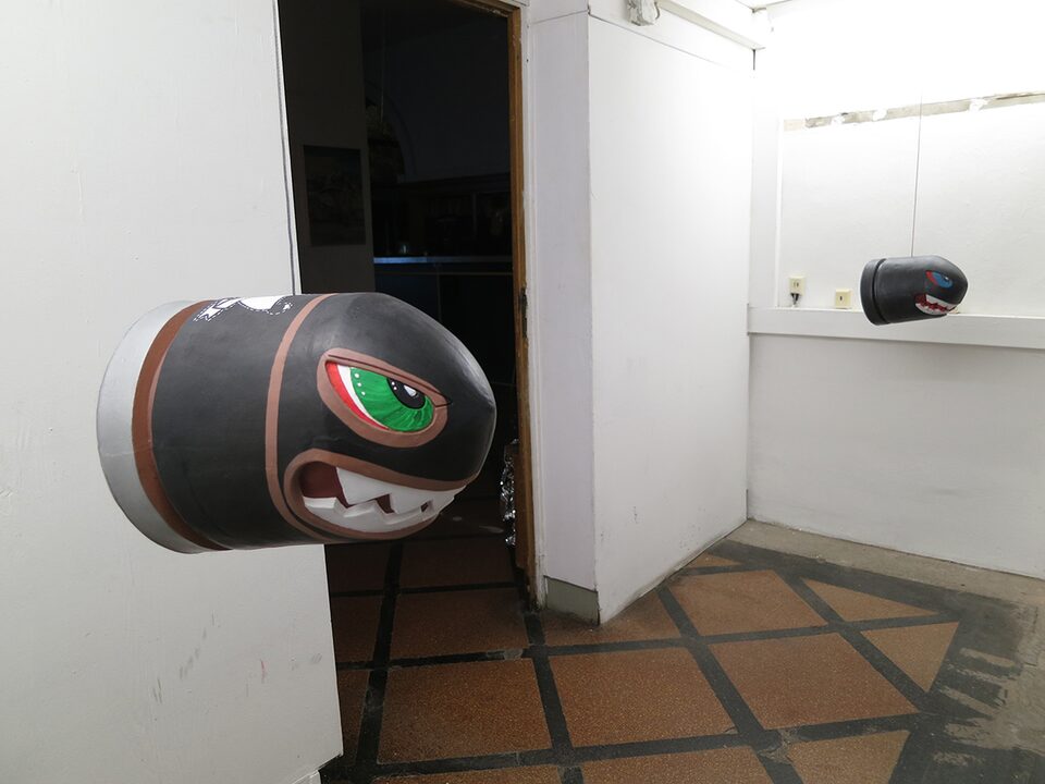 Bullet Bill in cooperation with bXb at We <3 8 Bit Exhibition, Berlin, Germany, 2013