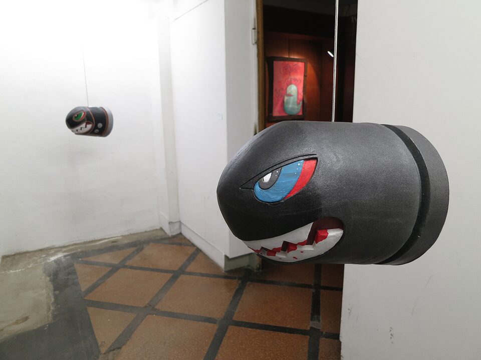 Bullet Bill in cooperation with bXb at We <3 8 Bit Exhibition, Berlin, Germany, 2013