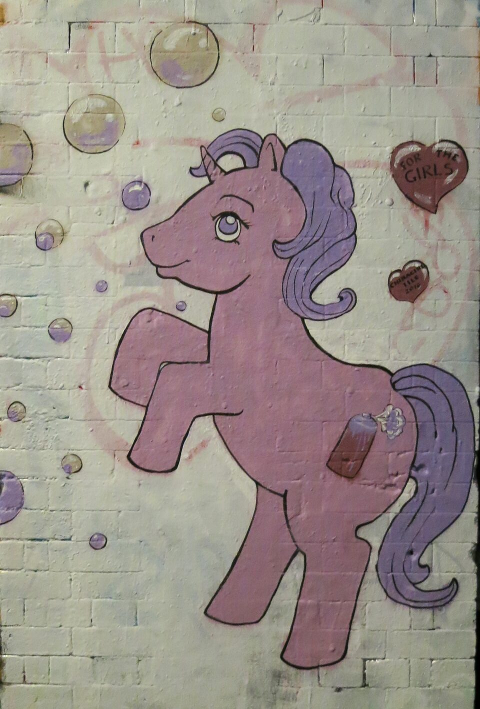 For the girls, Paint Jam in Leak Street tunnel, London, England